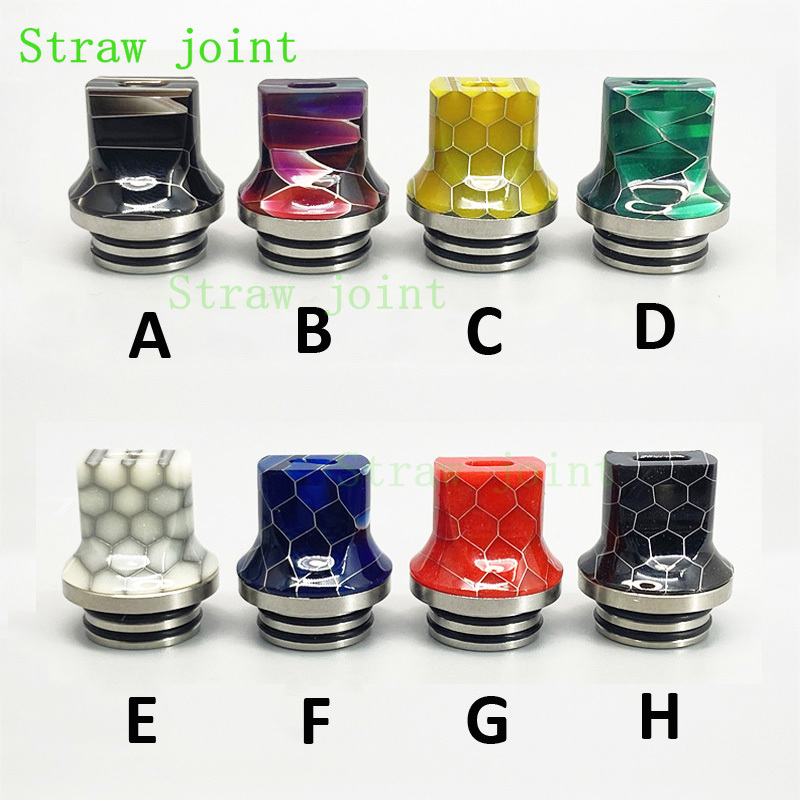 1pc 810 Flat Mouth Stainless S - Drip Tip Resin recension och pris