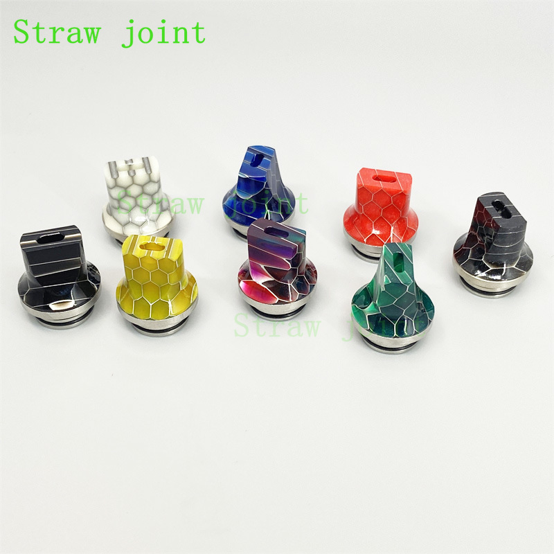 1pc 810 Flat Mouth Stainless S - Drip Tip Resin recension och pris