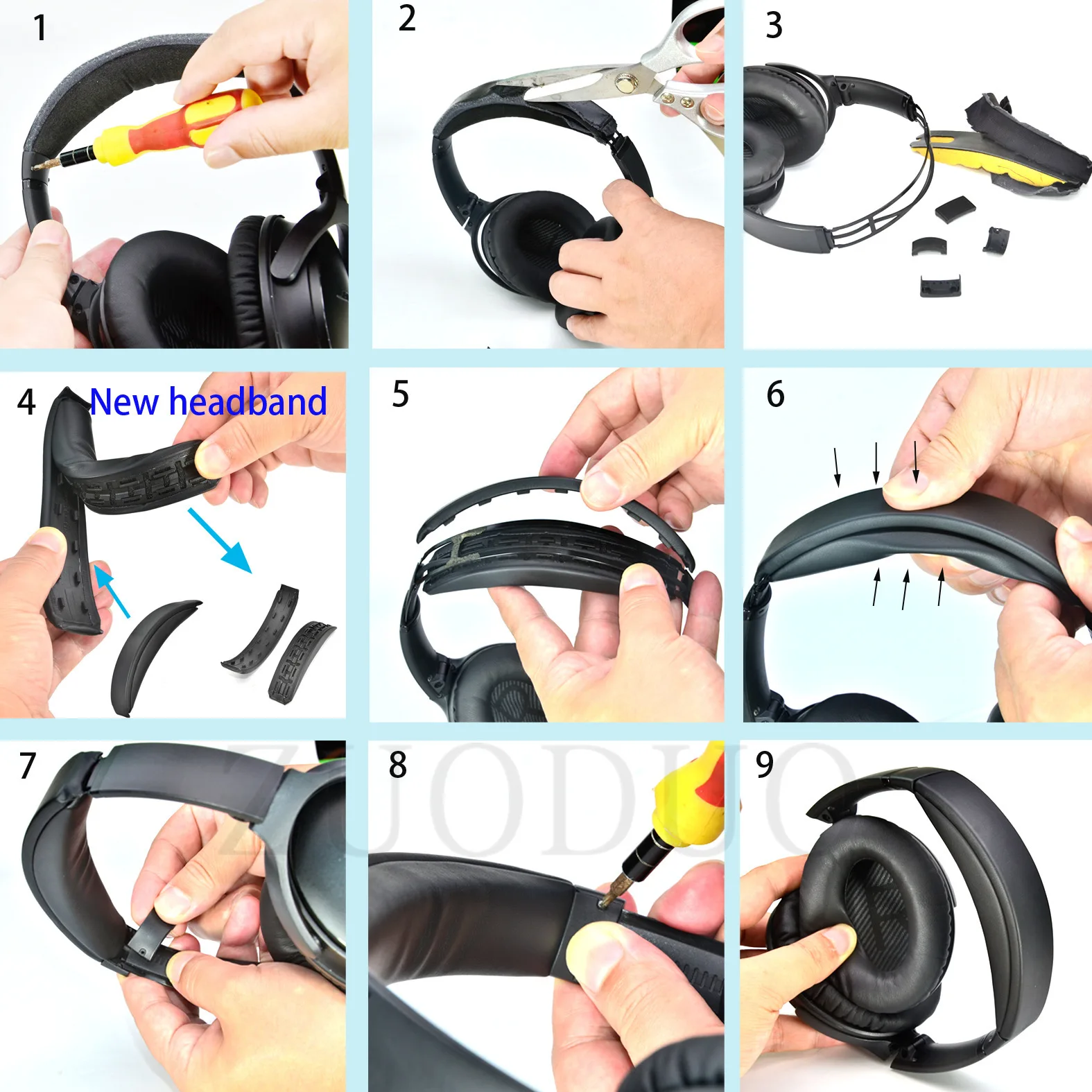 Removeable Headband For BOSE Q - Bose Headphone Qc45 recension och pris