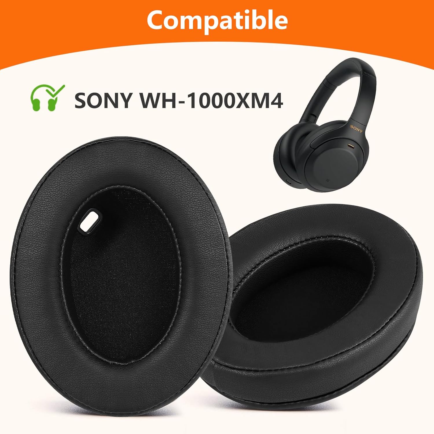 Replacement Ear Pads Cushions  - Sony Headphone Wh-1000Xm4 recension och pris