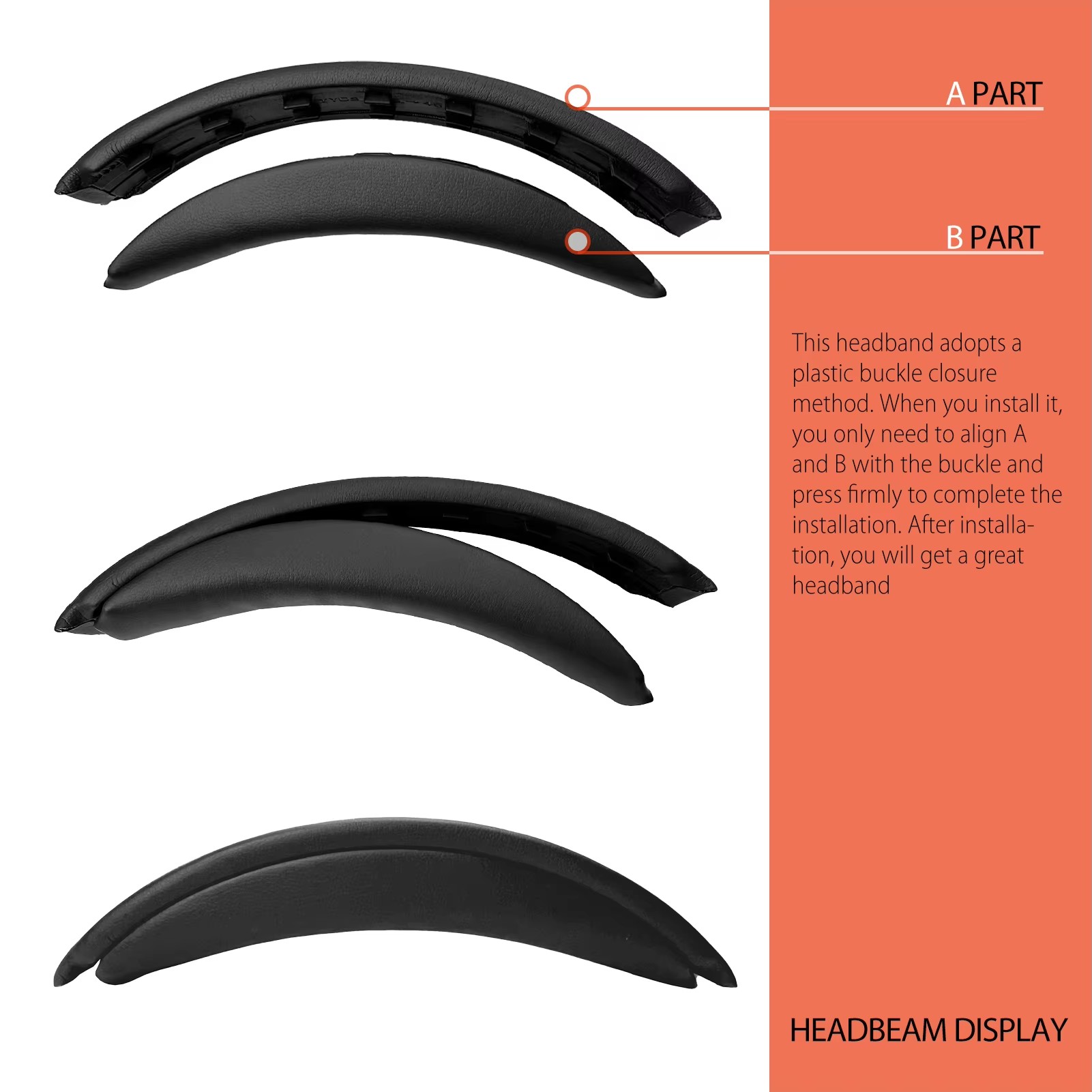 Replacement Headband for Bose  - Bose Headphone Qc45 recension och pris