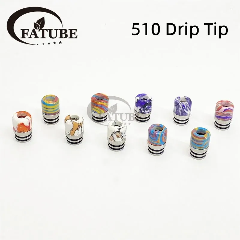 1PC/10PCS 510 Stainless Steel  - Drip Tip Resin recension och pris