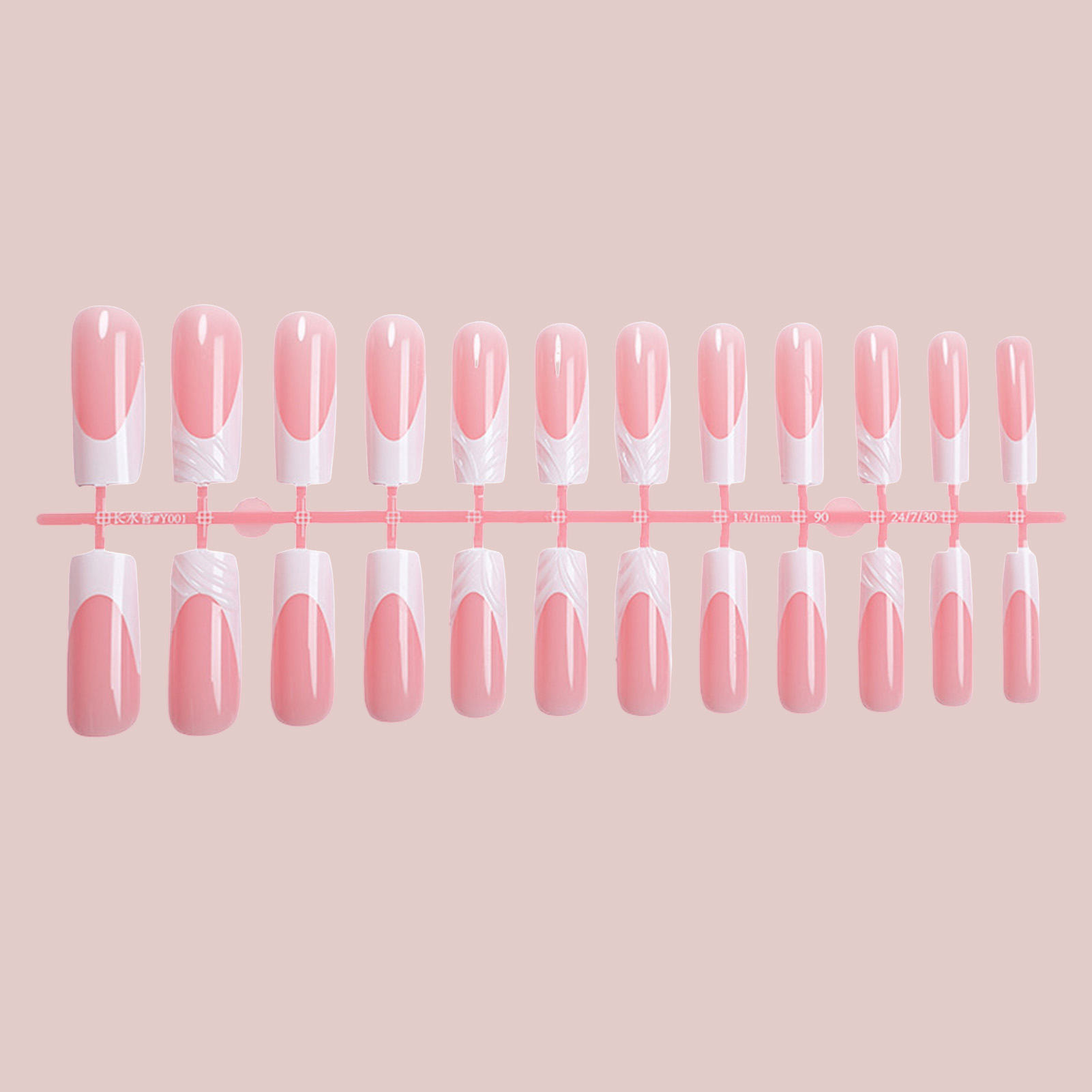 24Pcs Long Square Head Nails S - Drip Tip Resin recension och pris