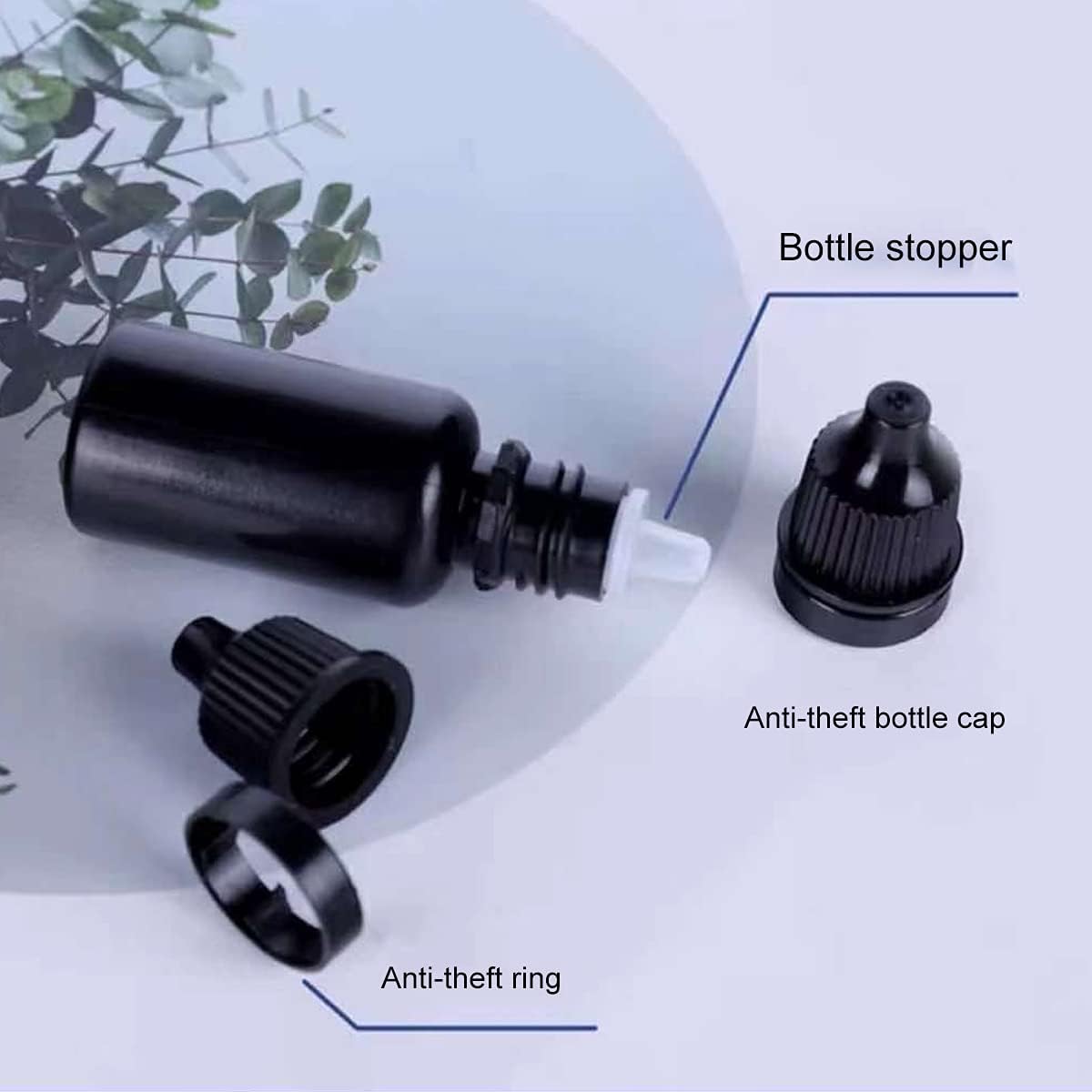 5pcs 5-20ml Black Plastic Bott - Juice Bottle Dropper recension och pris