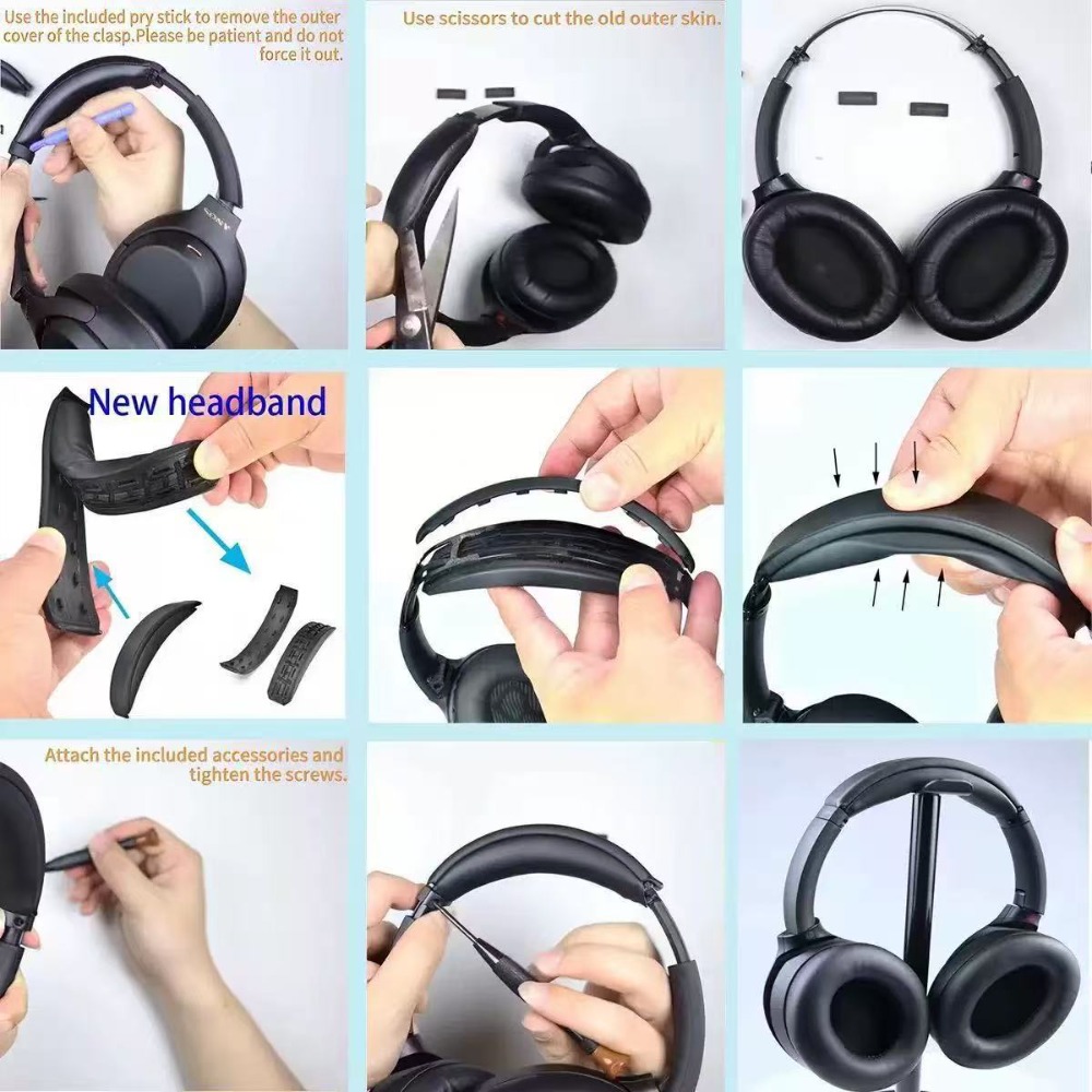 Snap on Replacement Headband C - Sony Headphone Wh-1000Xm4 recension och pris