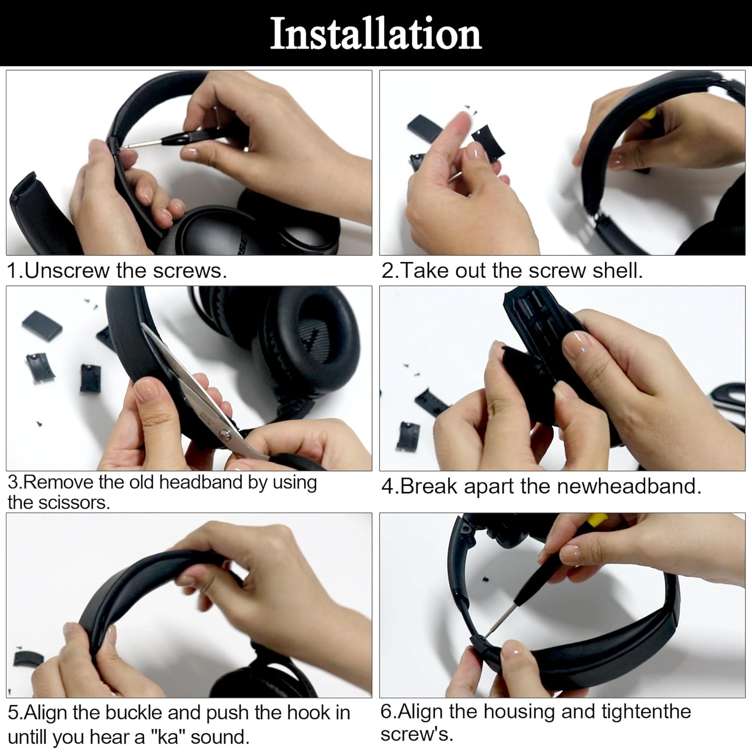 Replacement Headband for Bose  - Bose Headphone Qc45 recension och pris