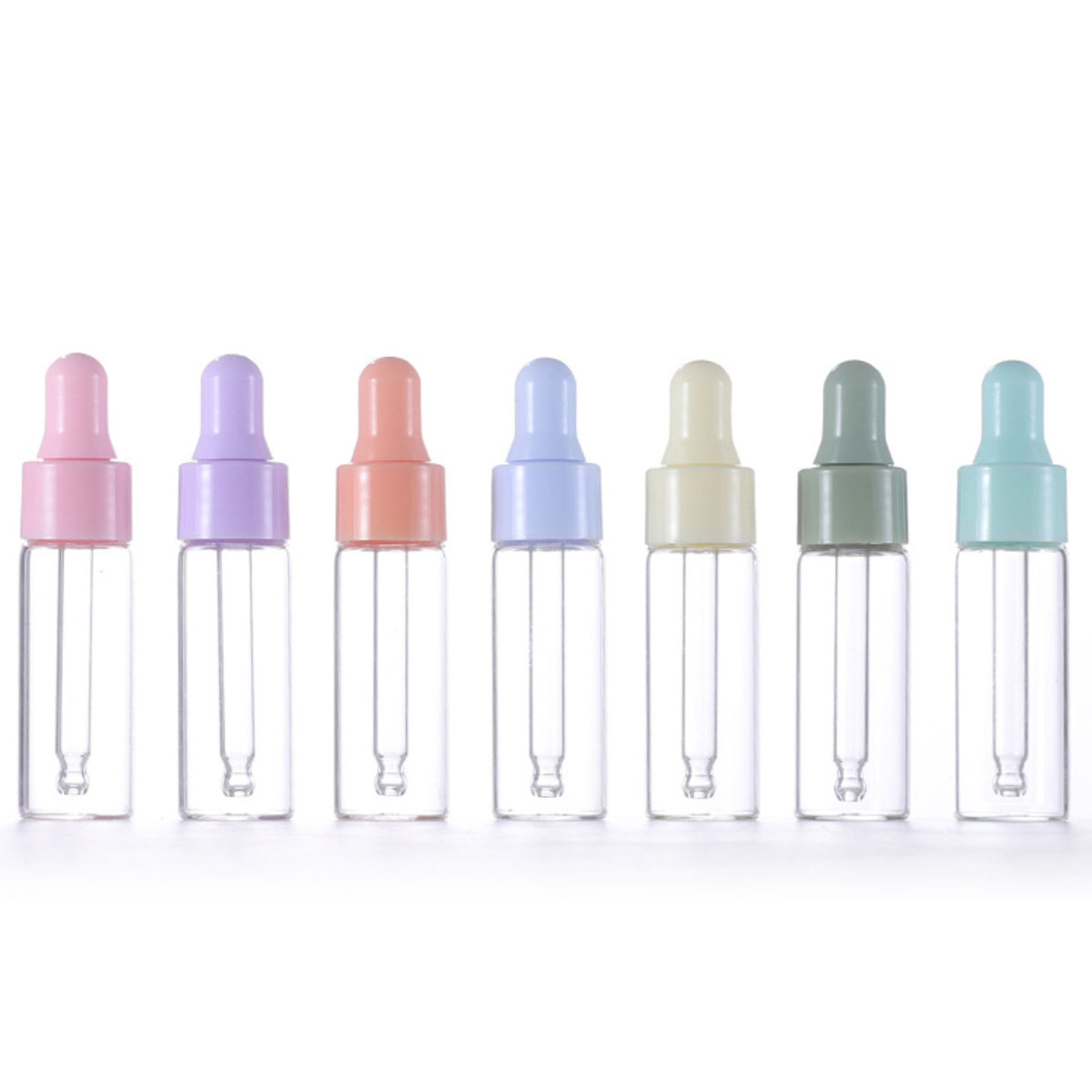 8x 1/2/3/5ml Clear Glass Dropp - Juice Bottle Dropper recension och pris