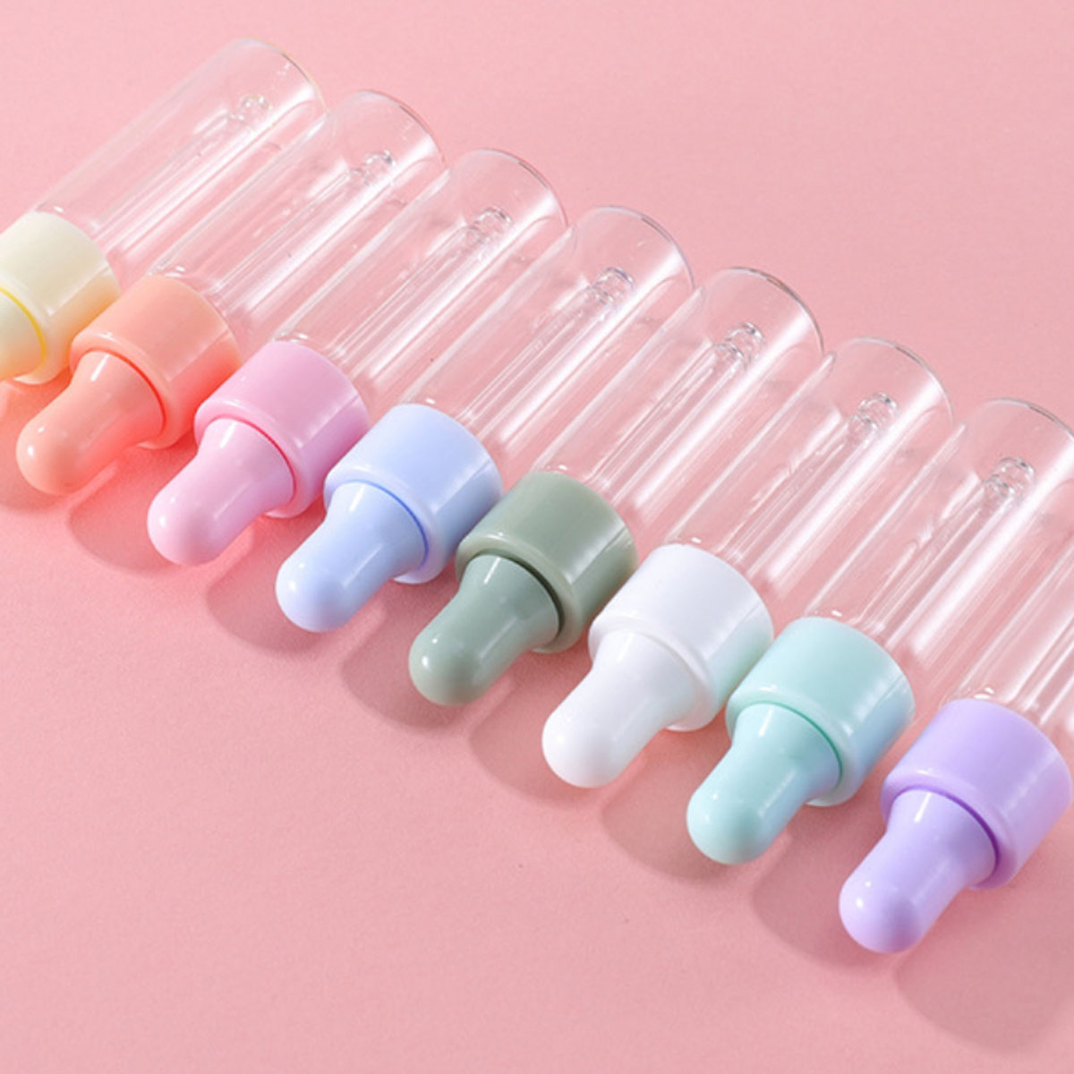 8x 1/2/3/5ml Clear Glass Dropp - Juice Bottle Dropper recension och pris
